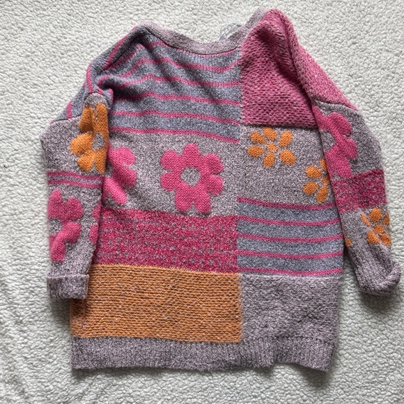 Sincerely Jules Pink and Orange Floral Cardigan - Picture 3 of 3